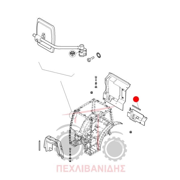 Λάστιχο καμπίνας Landini Powerfarm-Rex-Vision