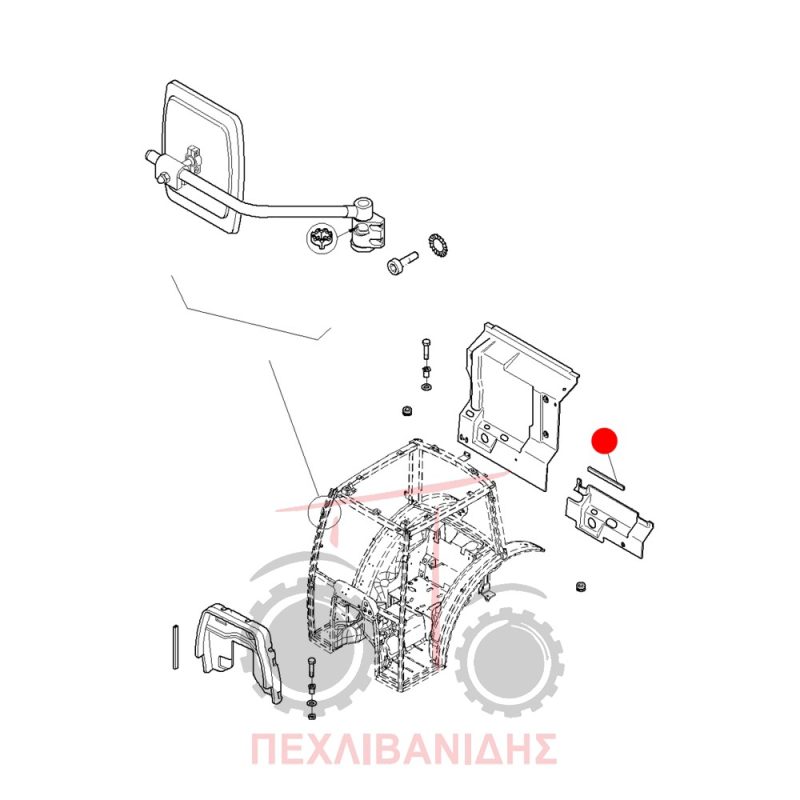Λάστιχο καμπίνας Landini Powerfarm-Rex-Vision Λάστιχο καμπίνας Landini Powerfarm-Rex-Vision