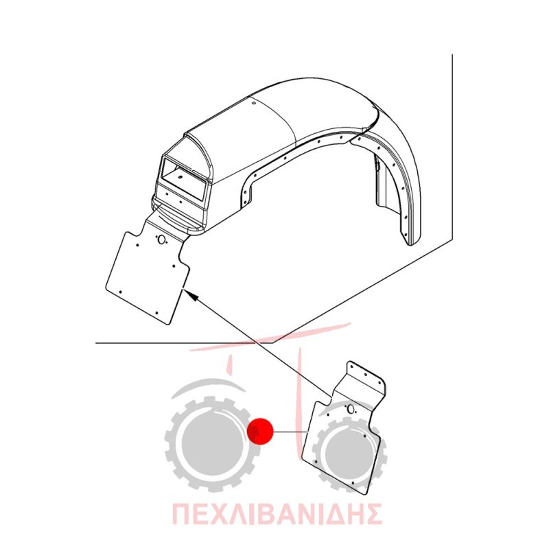 Βάση πινακίδας Landini 6660-6675