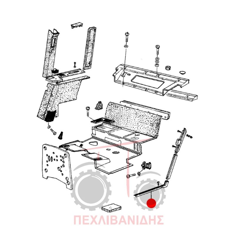 Δεξί / αριστερό κάτω πλαστικό καμπίνας Landini 6550-6880-9880-10000