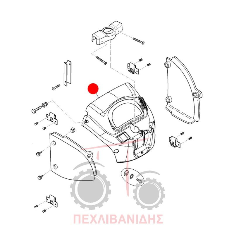 Πάνω πλαστικό ταμπλό Landini Rex