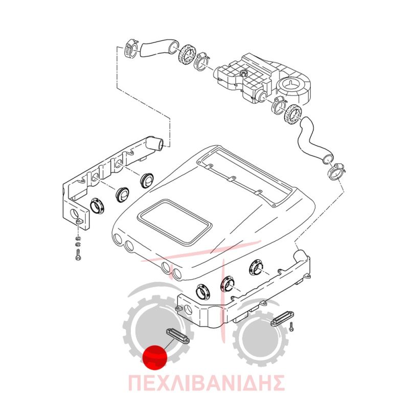 Αεραγωγός air condition καμπίνας Landini Alpine-Landpower-Powerfarm