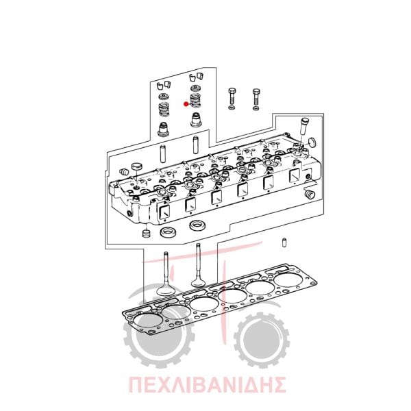 Ελατήριο βαλβίδας μηχανής Perkins 1300