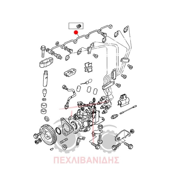 Σωληνάκι επιστρεφόμενων μπεκ Massey Ferguson 4200-6170-6180-6200-8210-8220