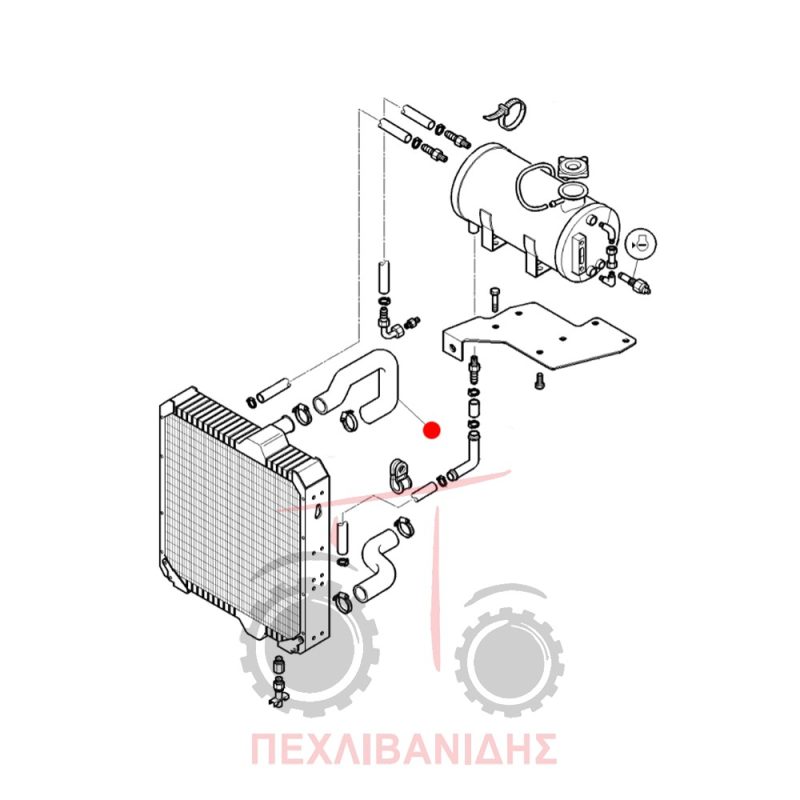 Κολάρο νερού πάνω Massey Ferguson 8270-8280