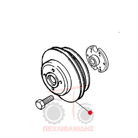 Tροχαλία υδραντλίας Perkins 1006 Tροχαλία υδραντλίας Perkins 1006