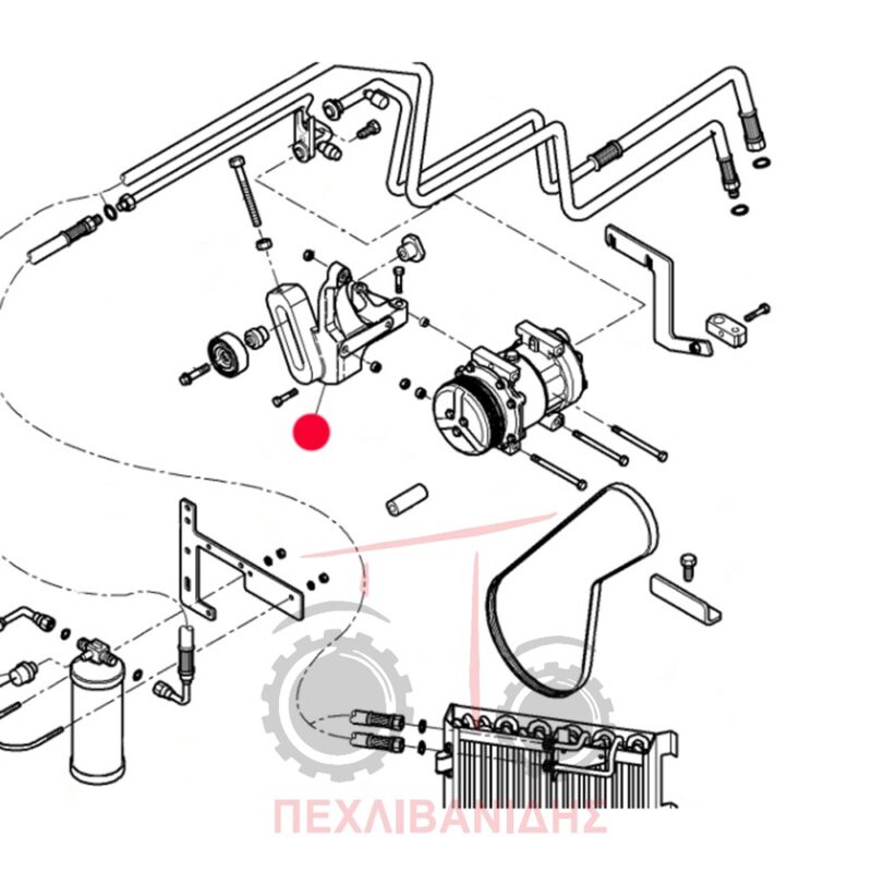 Βάση κομπρέσορα Aircondition Massey Ferguson 6445-6455-6460-6470