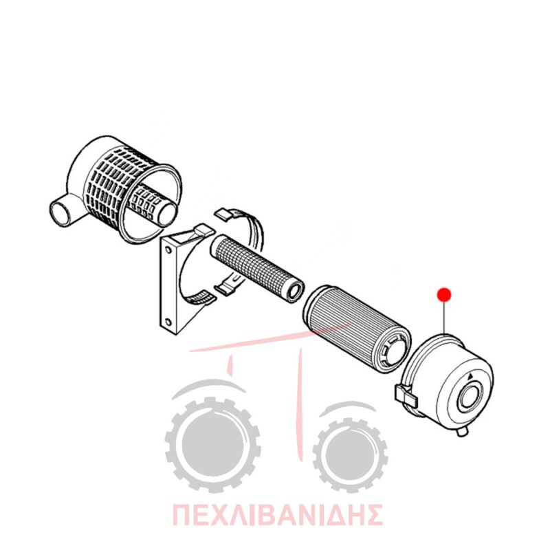 Πλαστικό καπάκι φίλτρου αέρος MF 6499-8240-8250 Πλαστικό καπάκι φίλτρου αέρος MF 6499-8240-8250