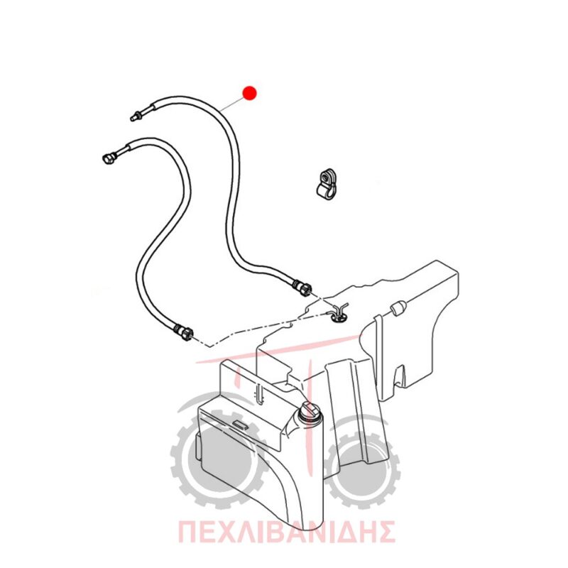Σωληνάκι πετρελαίου ρεζερβουάρ MF 5445-5455-6445-6455-6460 Σωληνάκι πετρελαίου ρεζερβουάρ MF 5445-5455-6445-6455-6460