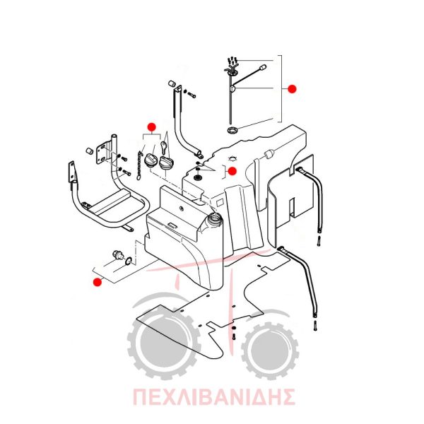 Ρεζερβουάρ πετρελαίου Massey Ferguson 5460-5465-5470