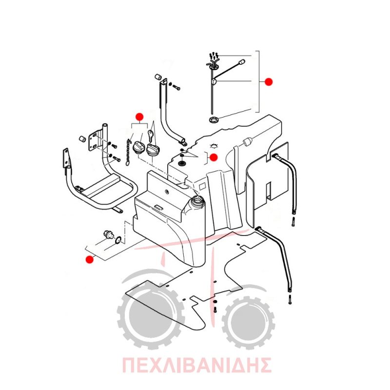 Ρεζερβουάρ πετρελαίου Massey Ferguson 5460-5465-5470
