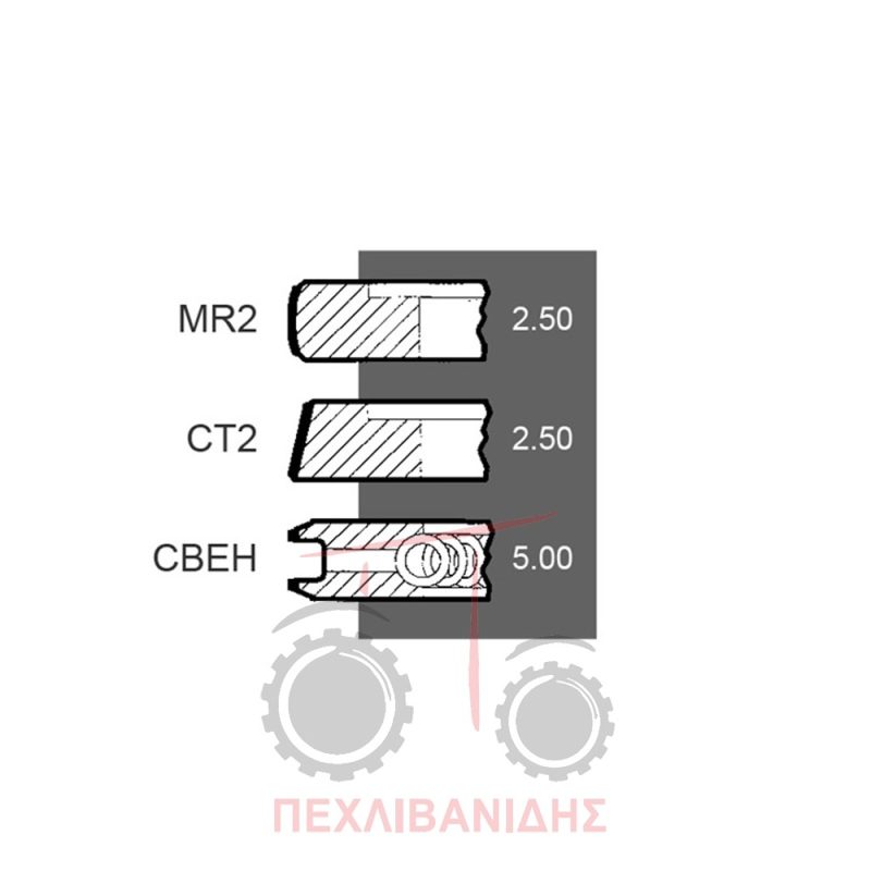 Ελατήρια κινητήρα Perkins 248-6372.4 Ελατήρια κινητήρα Perkins 248-6372.4