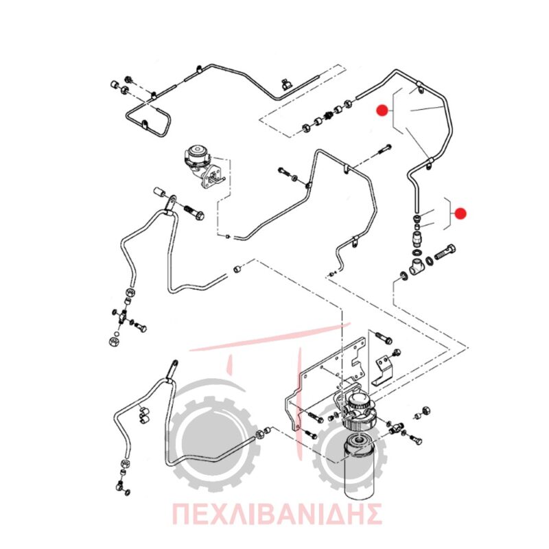Σωλήνα πετρελαίου Massey Ferguson 5400-6400-7400