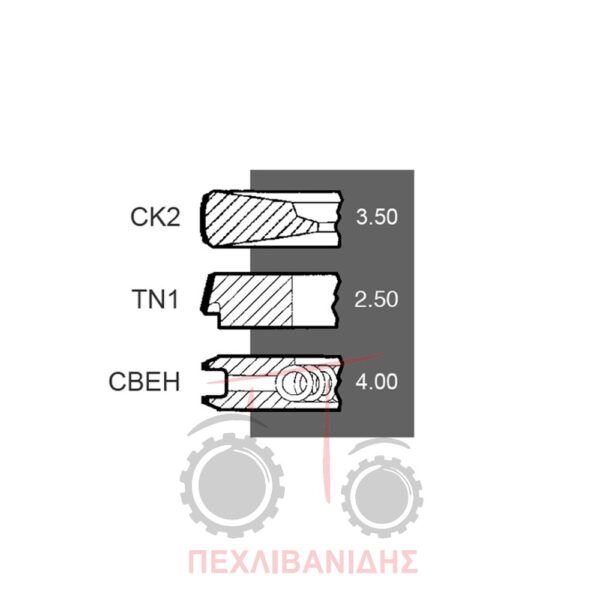 Ελατήρια κινητήρα Perkins 1004-1006Τ