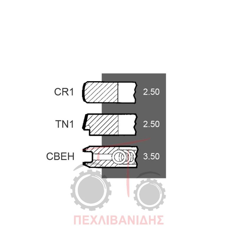 Ελατήρια κινητήρα Massey Ferguson 4235