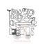 Φλάντζες κινητήρα κάτω σετ Perkins 1004-1004T