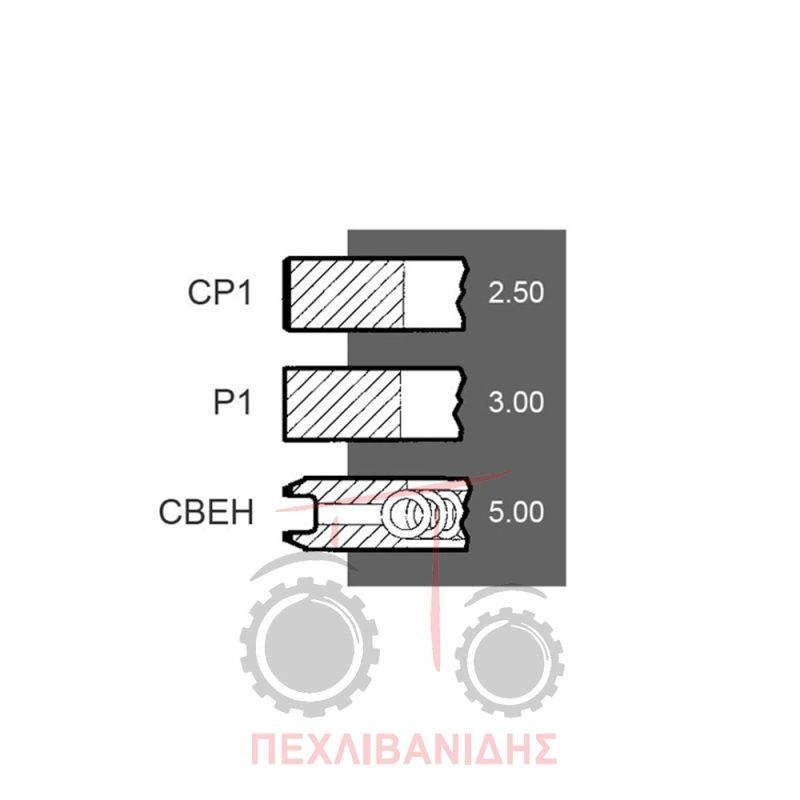 Σετ ελατήρια SISU Massey Ferguson 3680-3690