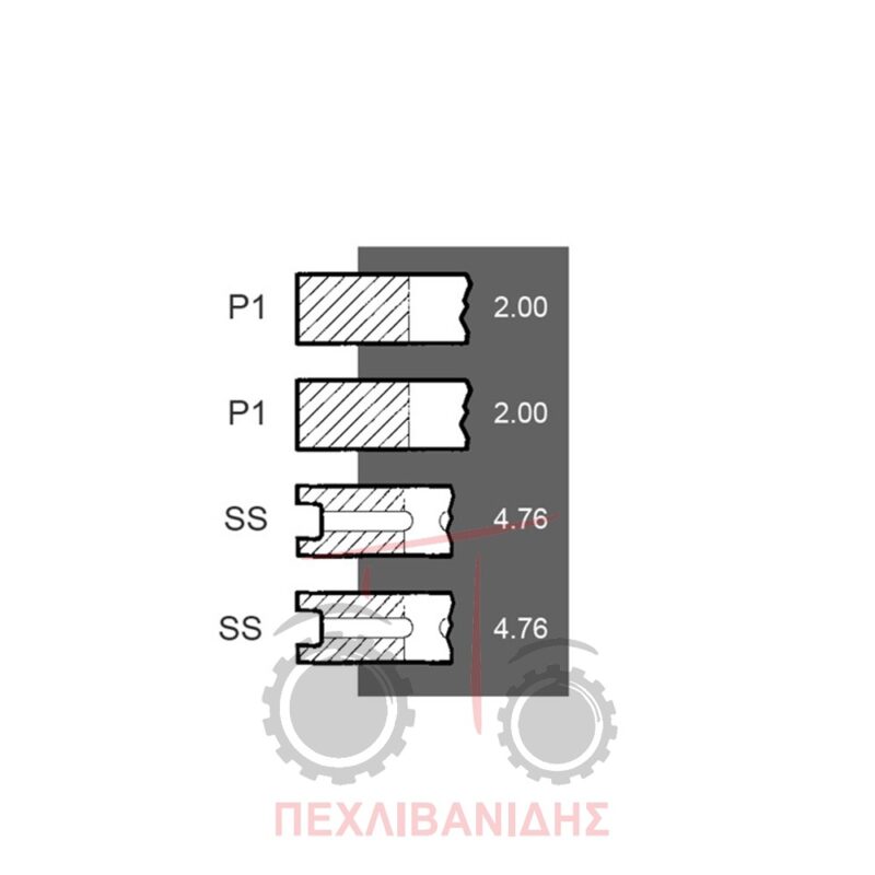 Ελατήρια κινητήρα Perkins 20C