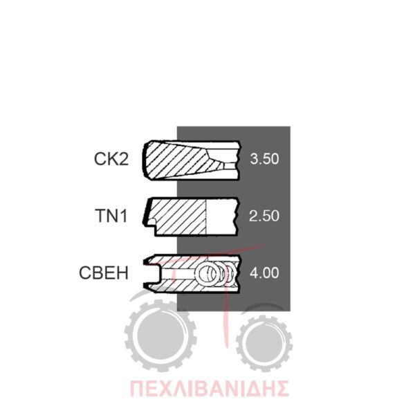 Ελατήρια MAHLE κινητήρα Perkins 1004T-1006T