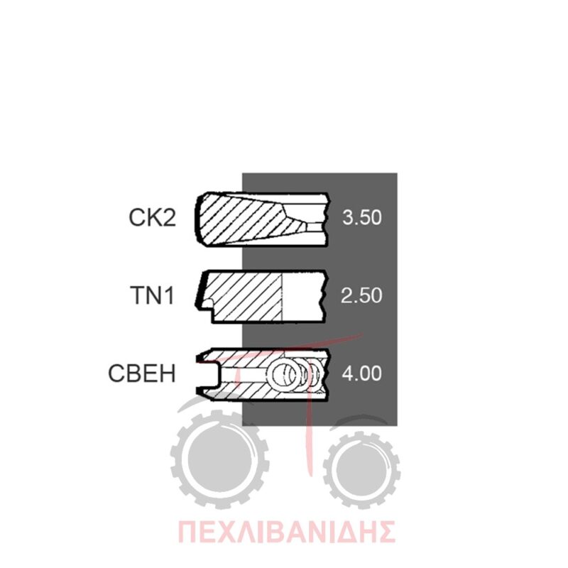 Ελατήρια MAHLE κινητήρα Perkins 1004T-1006T