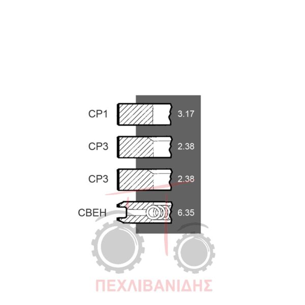 Ελατήρια κινητήρα Perkins 212-236-6354.4