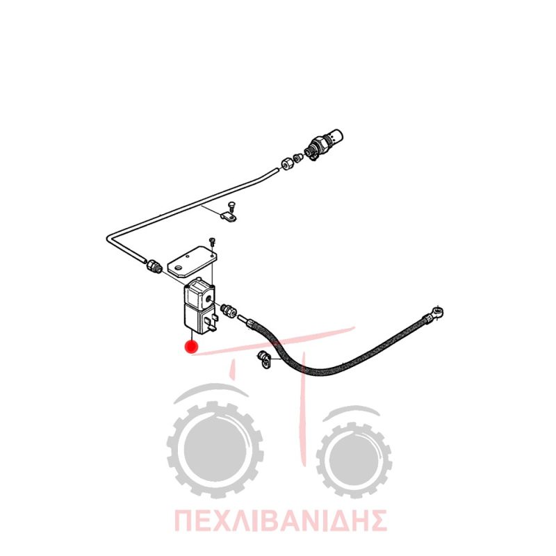 Ηλεκτροβαλβίδα προθέρμανσης Massey Ferguson 3670-3680-3690-8100-8200