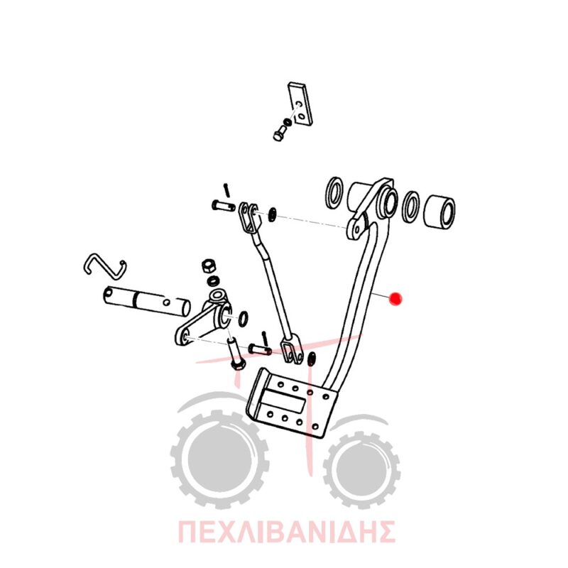 Πεντάλ φρένων Massey Ferguson 240 Πεντάλ φρένων Massey Ferguson 240