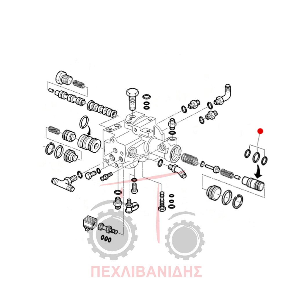 Σετ στεγανά συμπλέκτη Massey Ferguson 3120-6100-6200-8100