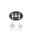 Αυτοκόλλητο πόμολου λεβιέ Massey Ferguson 133-152-240-390