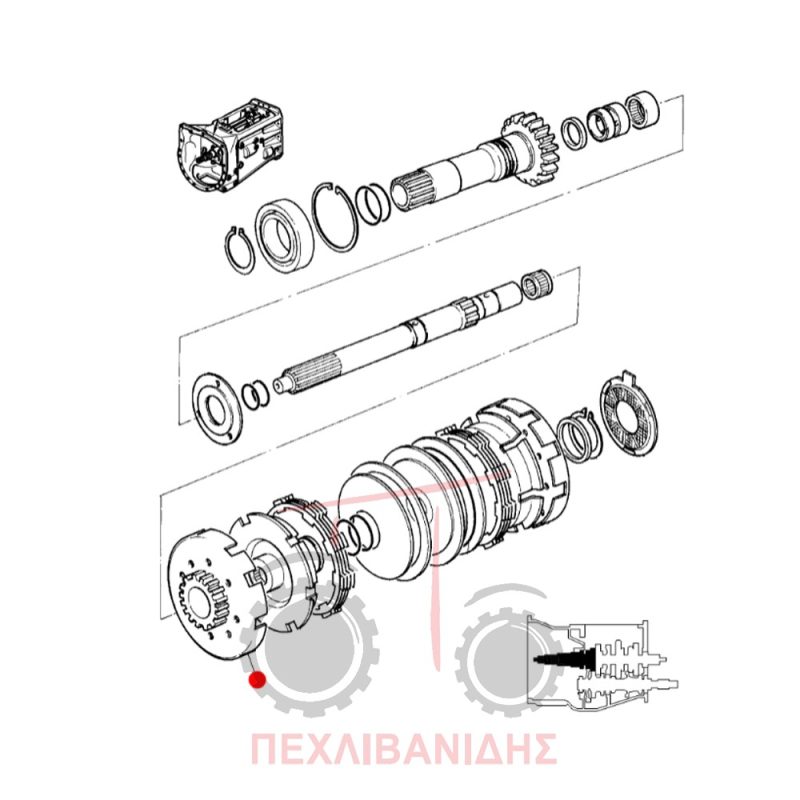 Γρανάζι μούλτι Massey Ferguson 4200-4300 Γρανάζι μούλτι Massey Ferguson 4200-4300