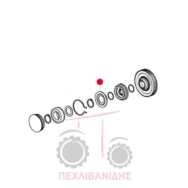 Ροδέλα συγχρονιστή Massey Ferguson 3400VSF