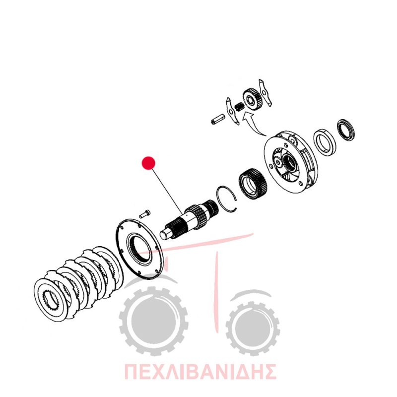 Άξονας Dyna - 6 Massey Ferguson 6400-6700-7700