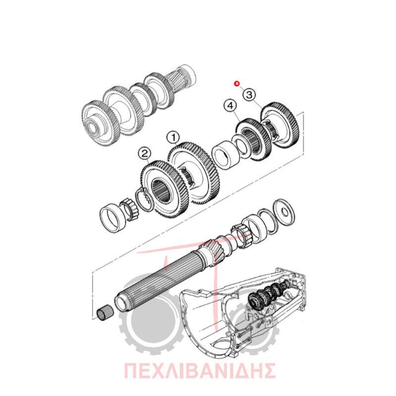 Γρανάζι σασμάν Massey Ferguson 6200