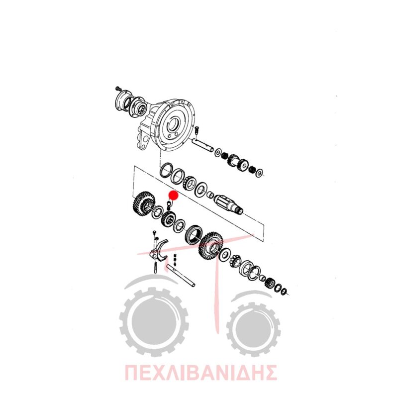 Τάπα χρονιστή σασμάν Massey Ferguson 2680-2745-2805-3525