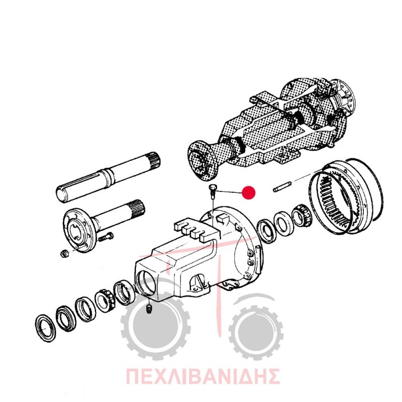 Βίδα εξαερωτήρα Massey Ferguson 3690-6499-8160-8210 Βίδα εξαερωτήρα Massey Ferguson 3690-6499-8160-8210