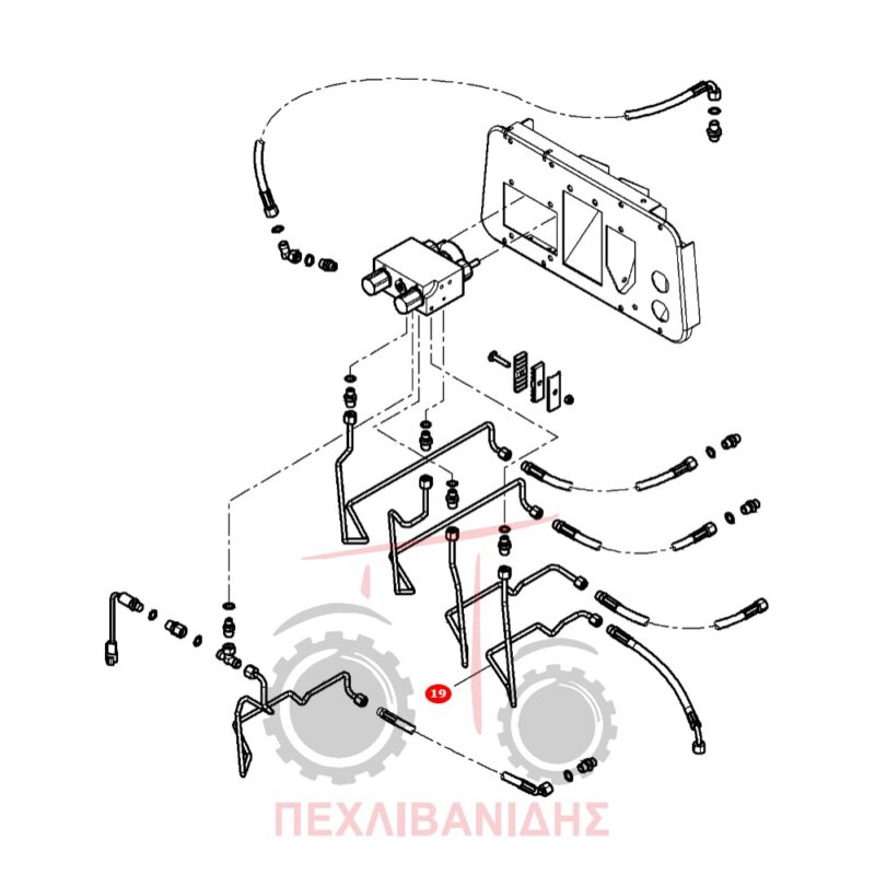 Σωλήνας φρένων Massey Ferguson 8450-8460-8470-8480