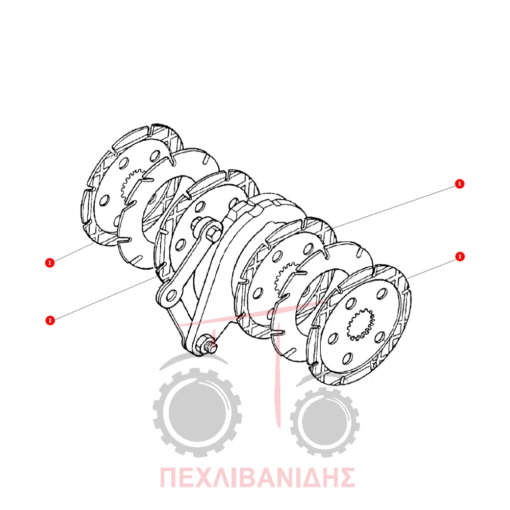 Δίσκος φρένου ορείχαλκου Massey Ferguson 240