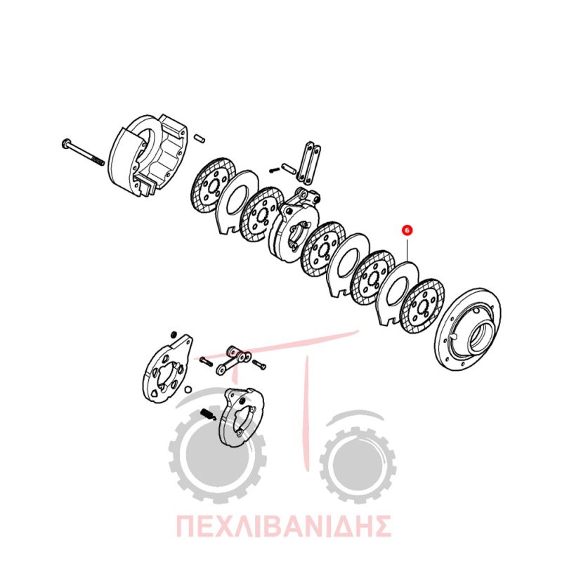 Δίσκος φρένων λαμαρίνας Massey Ferguson 3625-3635-3645