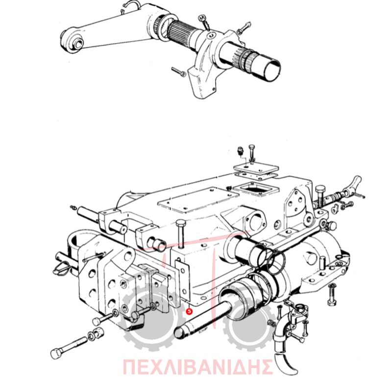 Φλάντζα καπάκι υδραυλικού Massey Ferguson 154-174-194-254-274