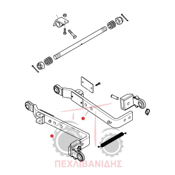 Λάμα υδραυλικού Massey Ferguson 3600