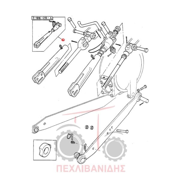Λατέρνα κομπλέ Massey Ferguson 65X-165-175