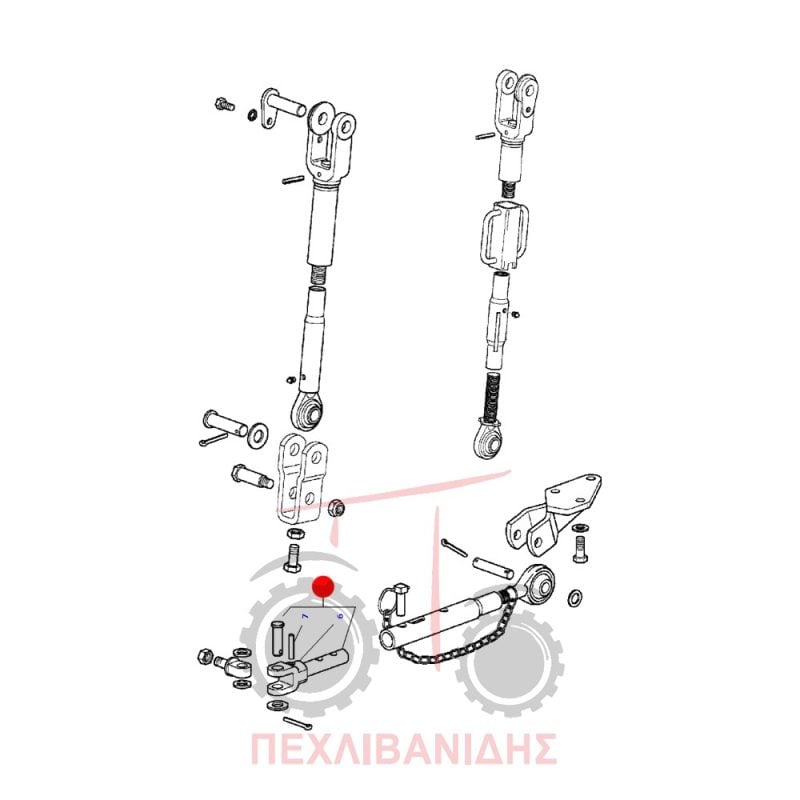Δίχαλο κόντρας λάμας υδραυλικού Massey Ferguson 3300-3400
