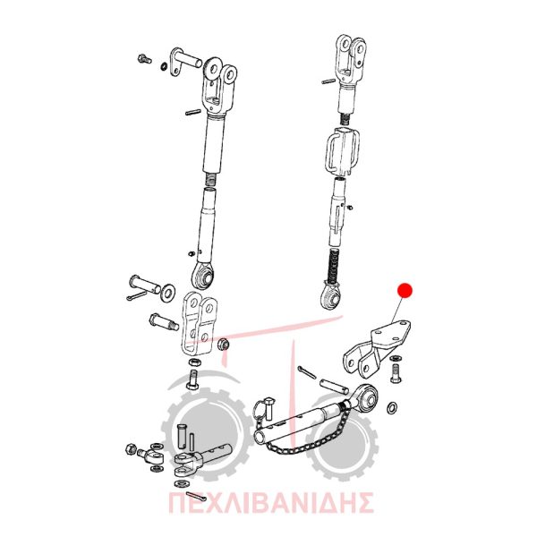 Βάση κόντρας λάμας υδραυλικού Massey Ferguson 3300-3400