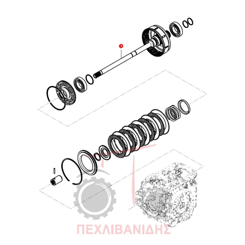 Καμπάνα PTO - άξονας Massey Ferguson 3600-3700