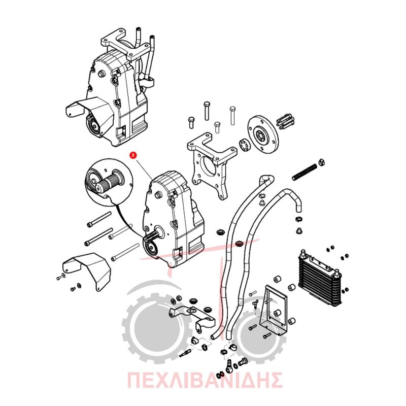 Μπροστά κομπλέ PTO Massey Ferguson 8600