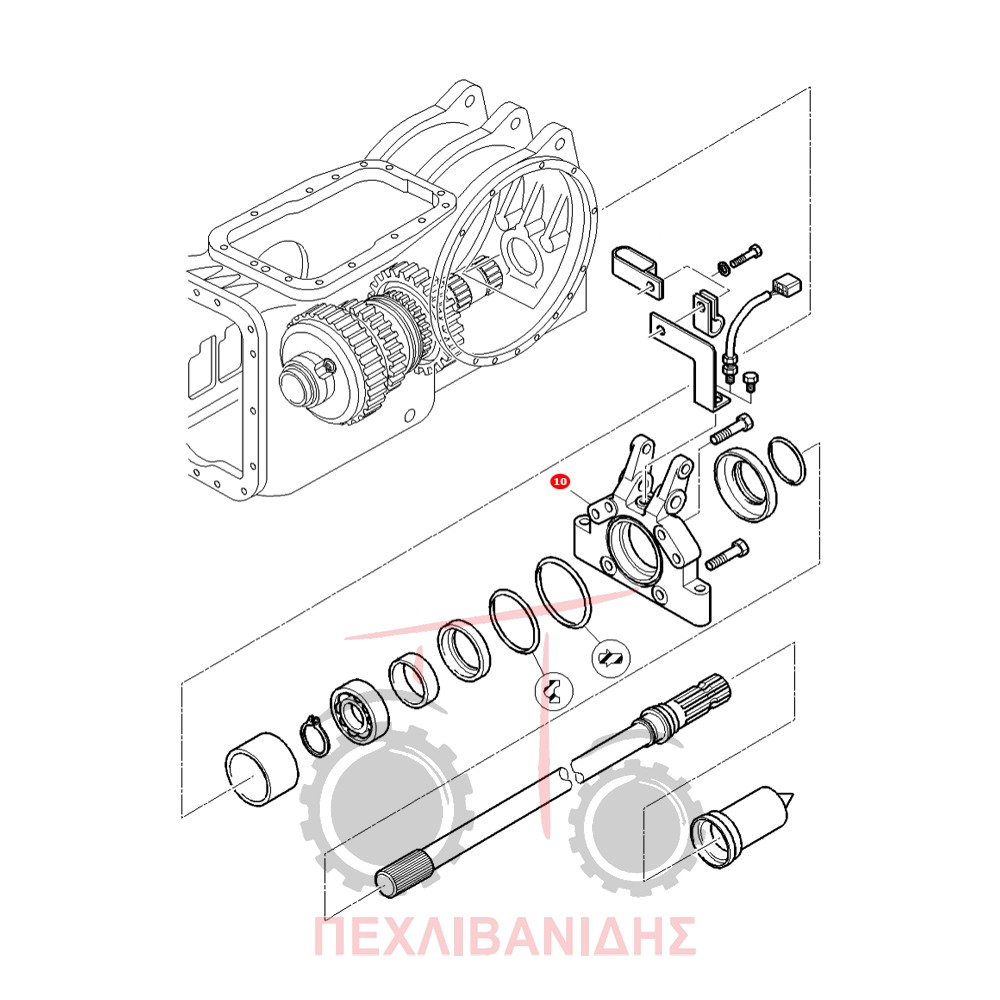 Εξωτερική πίσω βάση τσιμούχας PTO Massey Ferguson 4200-4300-5300