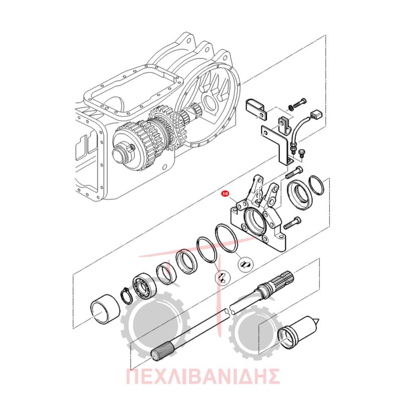 Εξωτερική πίσω βάση τσιμούχας PTO Massey Ferguson 4200-4300-5300