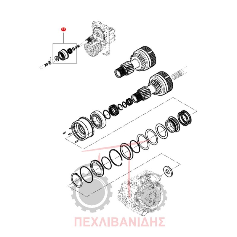 Κιτ δισκάκια φρένου PTO Massey Ferguson 3625-3630-3655 Κιτ δισκάκια φρένου PTO Massey Ferguson 3625-3630-3655