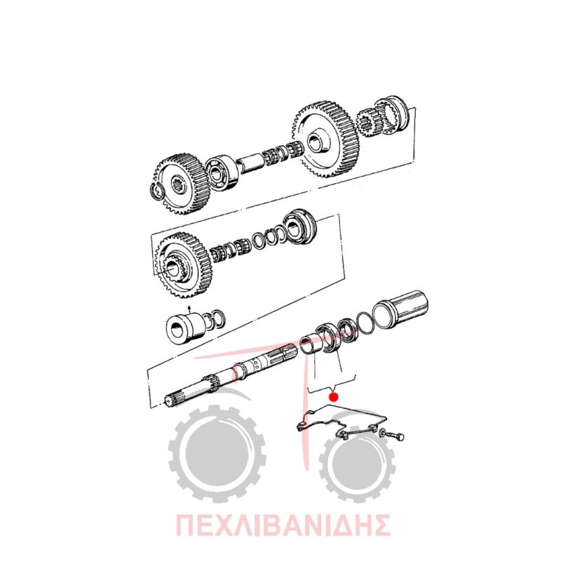 Δαχτυλίδι τσιμούχα ΡΤΟ Massey Ferguson 2200