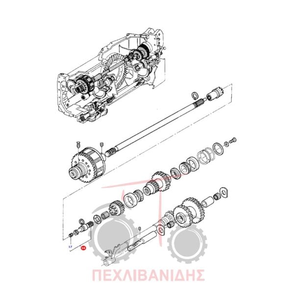 Άξονας PTO Massey Ferguson 3080-3125
